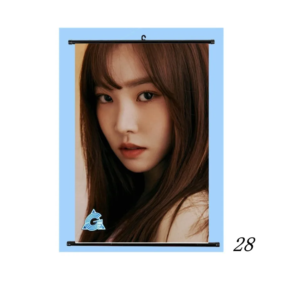 28 Kpop Gfriend членов повесить плакат вы Rin грех B мини прокрутки фотоальбом мкм J Ын ха дома любители украшения подарок - Цвет: 28