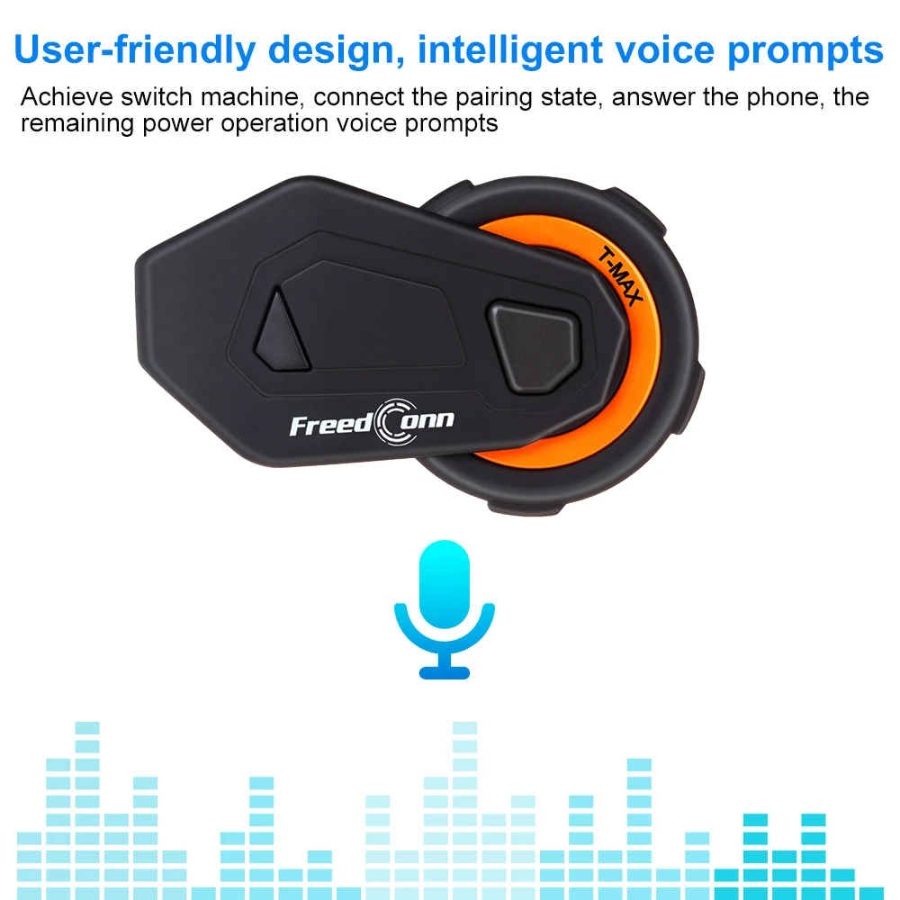 2018 The latest T-MAX motorcycle helmet bluetooth headset intercom 6 riders group BT Interphone FM Radio Bluetooth 4.1 | Автомобили и