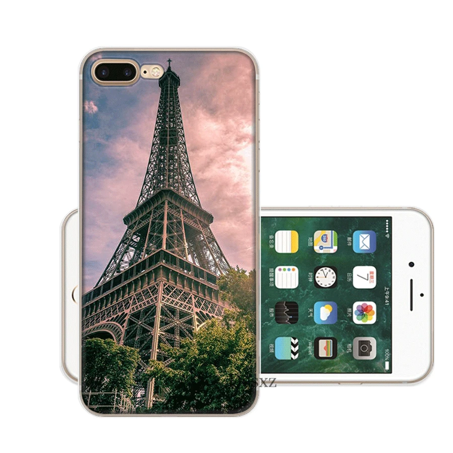 Eiffel Tower Mobile Phone Case for iPhone 7 8 6 6s Plus 11 Pro X XS Max XR 5 5S SE Cover |