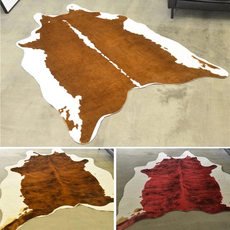 Европейский и американский стиль имитация кожи ковер для гостиной спальни