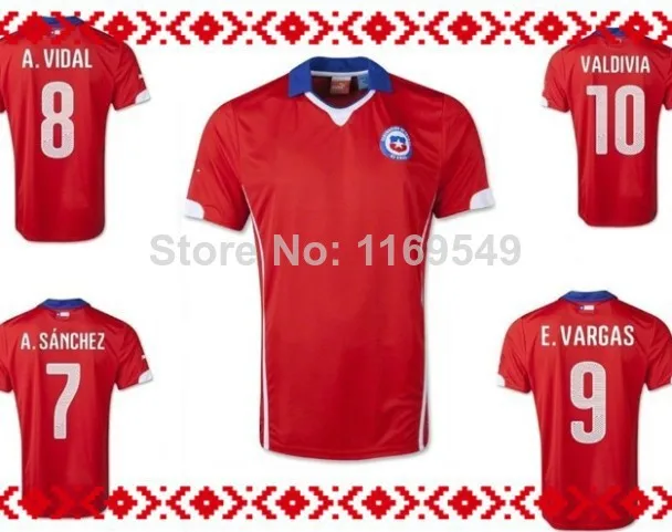 Бесплатная доставка. В новый 2014 чемпионат мира по футболу. Чили кофта Таиланд