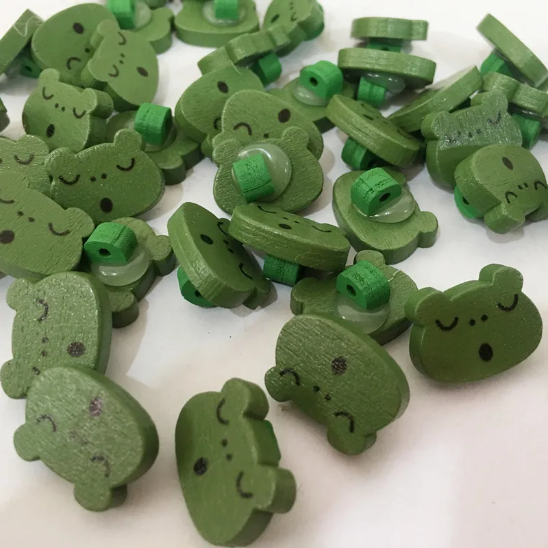 Декоративные деревянные кнопки Frog для шитья аксессуары скрапбукинга одежды