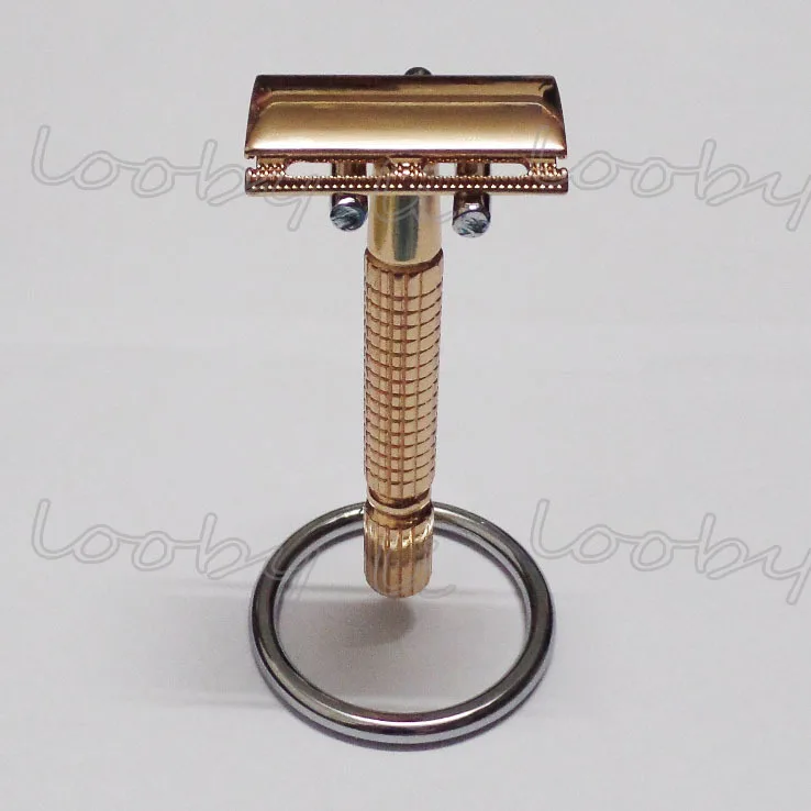 K-GOLD бритвенная Безопасная бритва с прямым держателем бритвы из нержавеющей