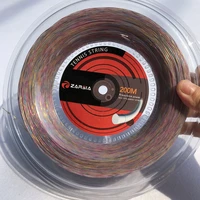 1 reel 200m zarsia 1 35mm synthetic flash nylon rainbow tennis string soft feeling tennis racket strings