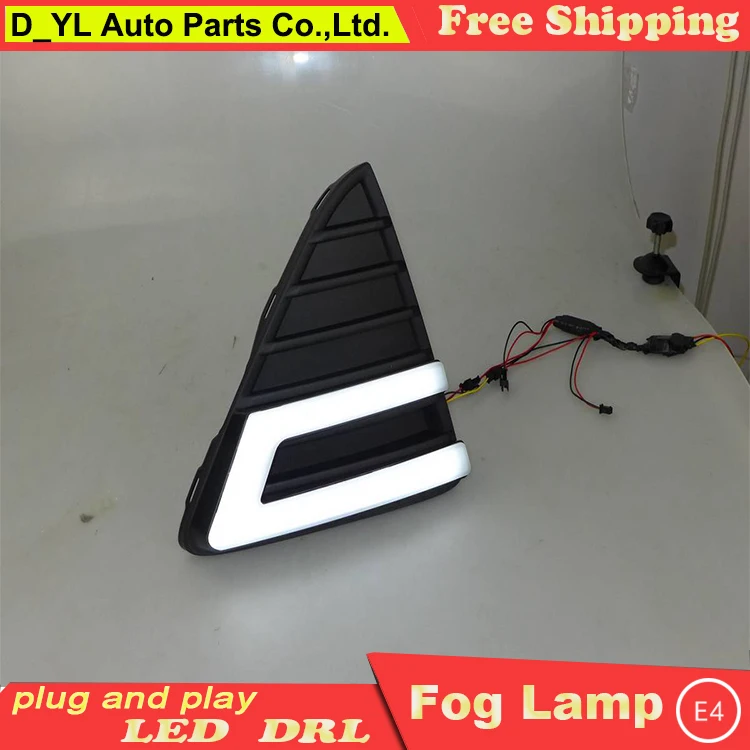 Car styling For Ford Focus 2012-14 LED DRL High brightness guide led fog lamps daytime running lights C style | Автомобили и