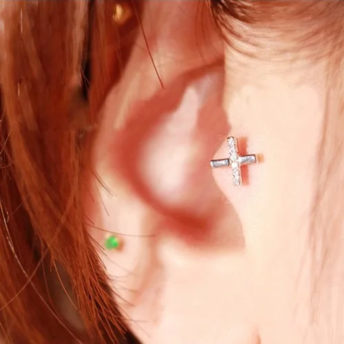 Серьги из стерлингового серебра S925 пробы, модные простые серьги в форме кроса, маленькие серьги в виде косточки для ногтей, серьги для диких девушек, серебряные украшения для ушей