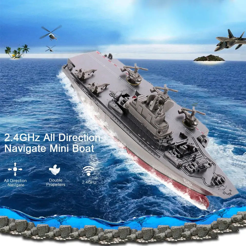 3319 2 4G лодка с дистанционным управлением 4 канала двухмоторная операция RC корабль