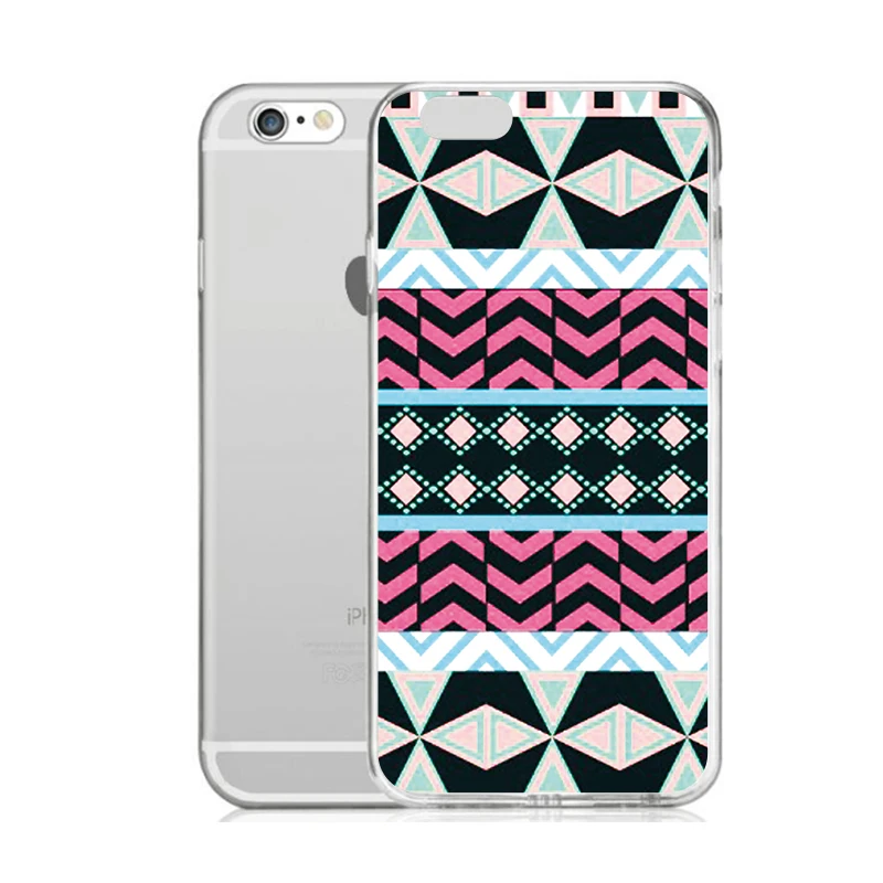 TPU Clear Phone Case For iPhone 6 6s 7 8plus x Coloful Soft Mandala flower Free shipping 4 5se |