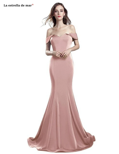 Vestido madrinha2021 Новое атласное с вырезом лодочкой высокий разрез сексуальное