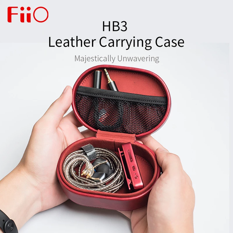 Кожаный чехол для переноски Fiio HB3 коробка наушников FIIO HiFi F9 Pro BTR3 CL06 Портативная