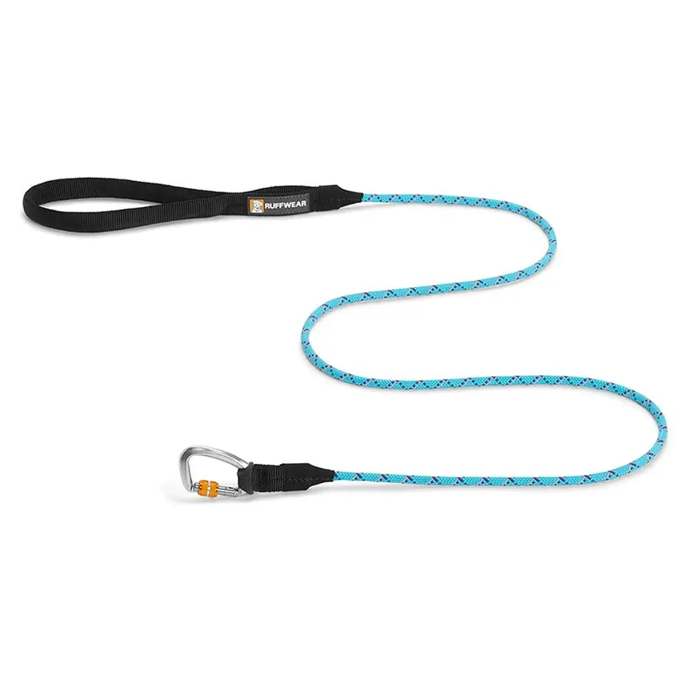 BLUE ATOLL RUFFWEAR-Knot-a-Leash, светоотражающий собачий поводок с надежным фиксирующим карабином S/L - Цвет: BLUE ATOLL