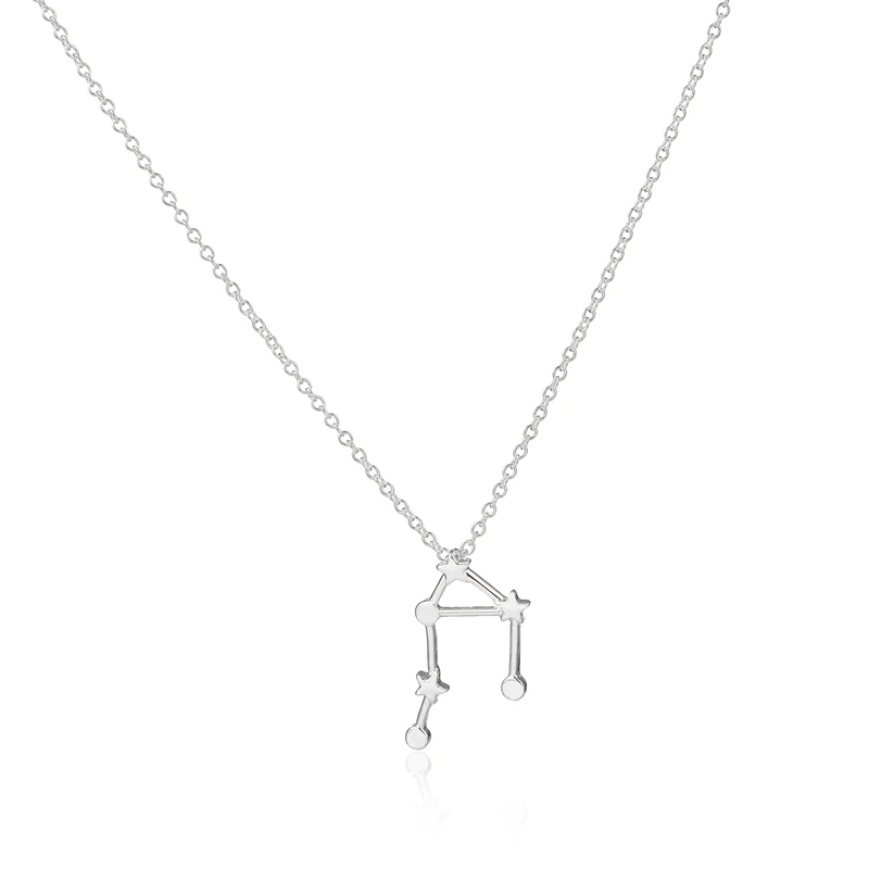 Новинка 2017 года весы Знаки зодиака Цепочки и Ожерелья Уникальный Созвездие Star