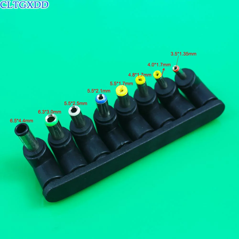 cltgxdd Universal 1set=8pcs 5.5*2.1mm Jack to DC Plugs for Laptop AC Power Adapter Computer Tips Connectors Notebook | Обустройство
