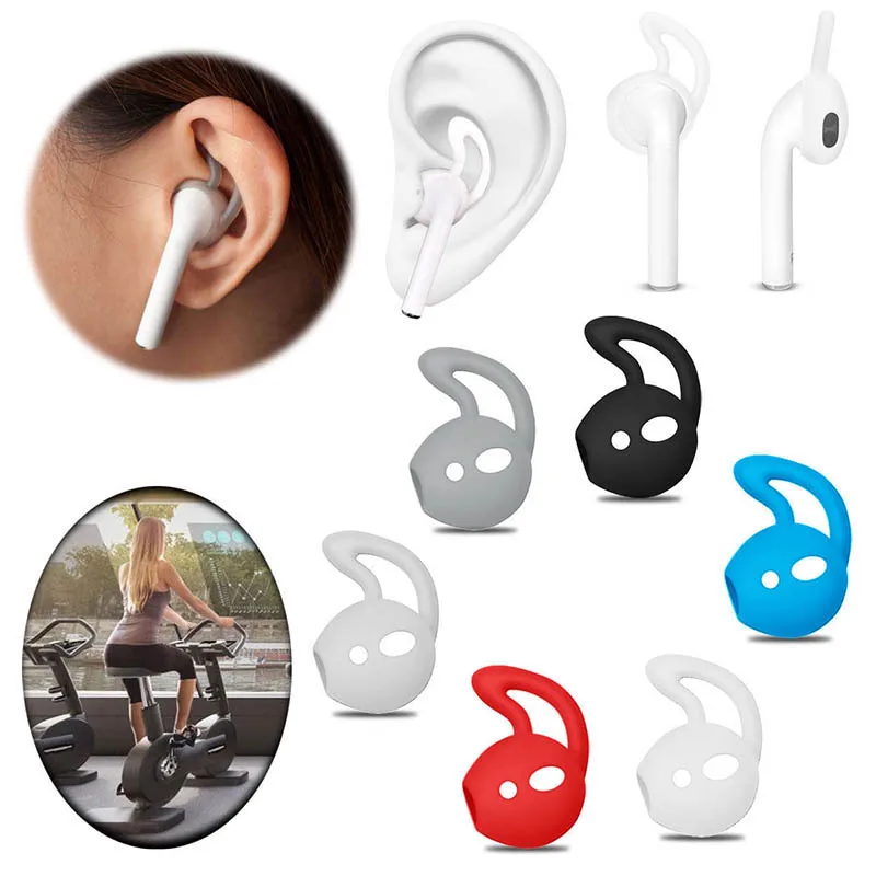 Мягкие силиконовые ушные крючки держатель для наушников Apple AirPods спортивные