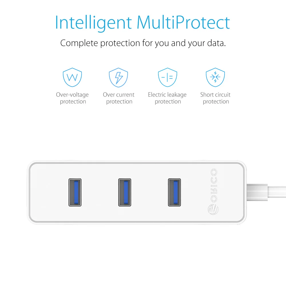 Высокоскоростной 4 портовый usb порт Orico 5 Гбит/с разветвитель OTG для Apple Macbook