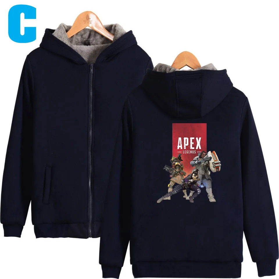 2019 Женская и Мужская Зимняя мода Apex Legends Обычная посадка унисекс Полная Застежка