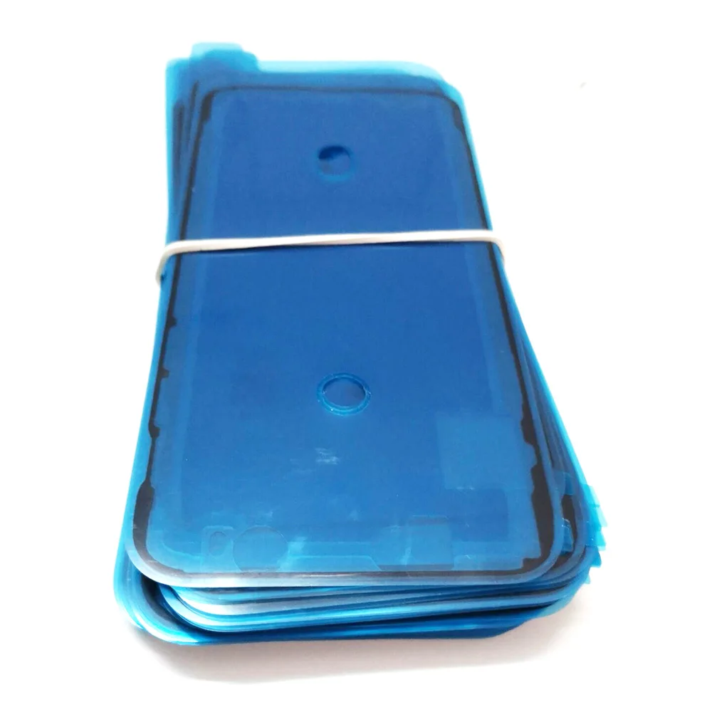 20 штук упак. LCD водонепроницаемая клейкая рамка наклейка синий лист для iPhone X XR XS