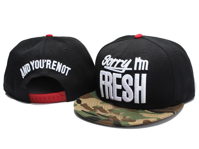 Snapback caps adult hats black camo 