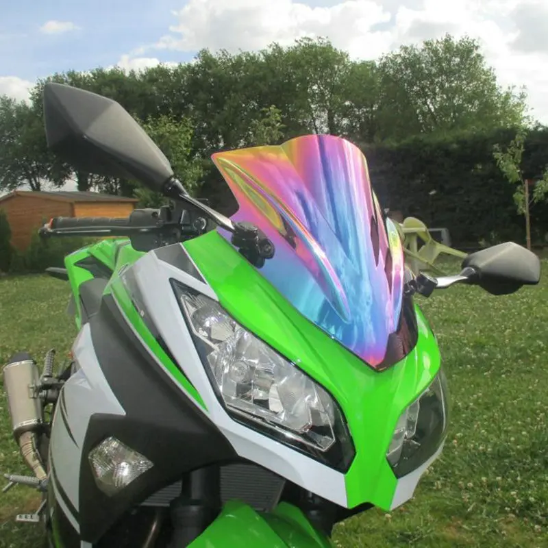 Motorcycle Windshield WindScreen For 2013 - 2015 2016 Kawasaki Ninja 300 EX300 EX 13 14 15 16 Black Iridium Free Shipping | Автомобили и