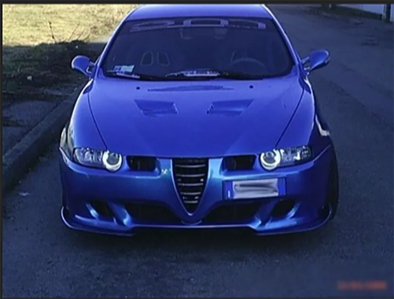 Для Alfa Romeo 147 2000-04 галогенный головной светильник белый и янтарный двойной цвет хлопок комплект светодиодов «глаза ангела» halo Кольцо DRL указатель поворота светильник