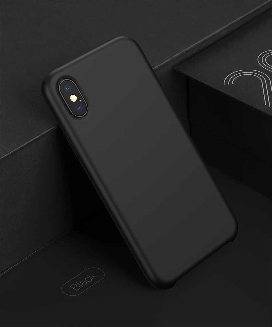 Роскошный жидкий силиконовый чехол Baseus для iPhone Xs Max, ультратонкий, гладкий Чехол карамельного цвета для iPhone Xs Max XR, чехол для телефона