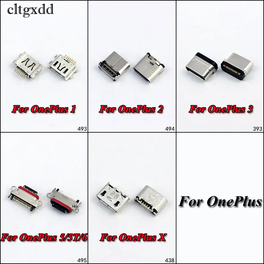Cltgxdd Micro USB Jack зарядный порт для Oneplus One 1 Two 2 3 3T X Five 5 5T 6 разъем зарядного устройства |