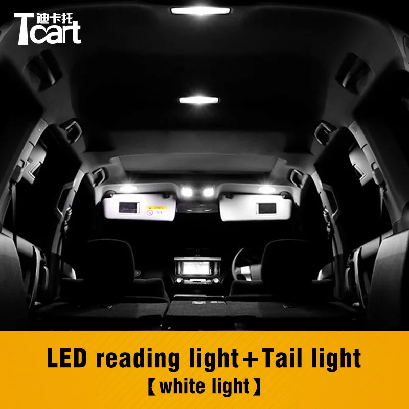 Tcart 6 шт. T10 Led подсветка для чтения интерьера зеркало макияжа купол аксессуары