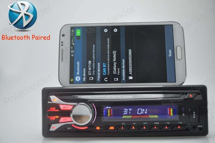 Авто Радио Стерео Mp3 радио плеер Audio in 1 din Bluetooth USB Порты и разъёмы SD/MMC радио-Кассетный проигрыватель съемная передняя Панель