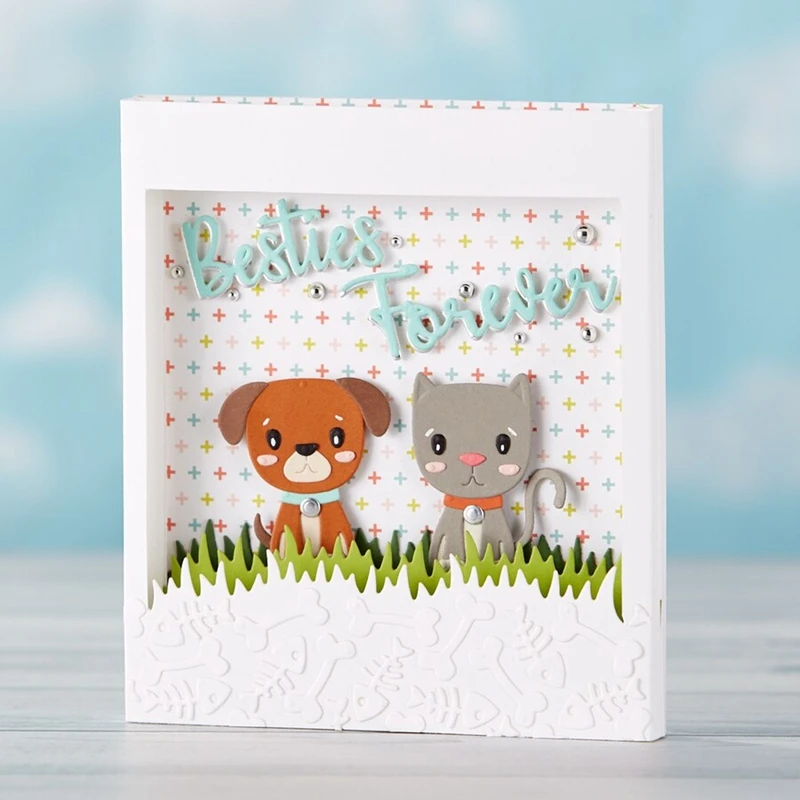 Fun Times кошка собака велосипед форма для резки металла штампы трафареты для DIY скрапбукинга фотоальбом декоративное тиснение ремесла высечки
