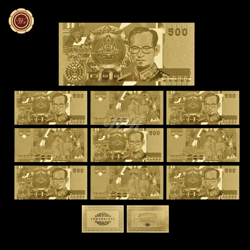 

WR фестиваль искусство орнамент Золотая банкнота 24k 999 Золотая фольга бумага для изготовления денежных знаков деньги качество искусство рем...
