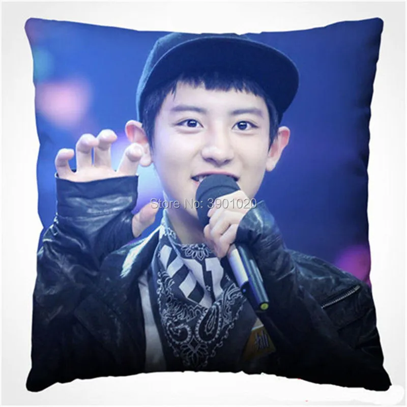 Kpop girl BAEKHYUN CHANYEOL квадратная подушка внутри|Подушки на кровать| |