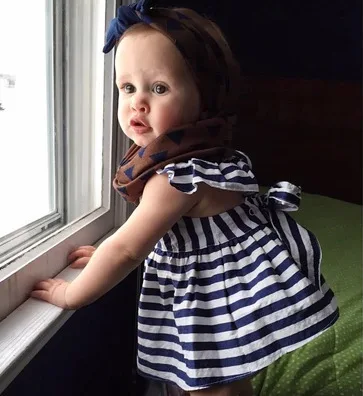 Летняя Новинка 2019 детская одежда R & Z платье на бретелях для новорожденных