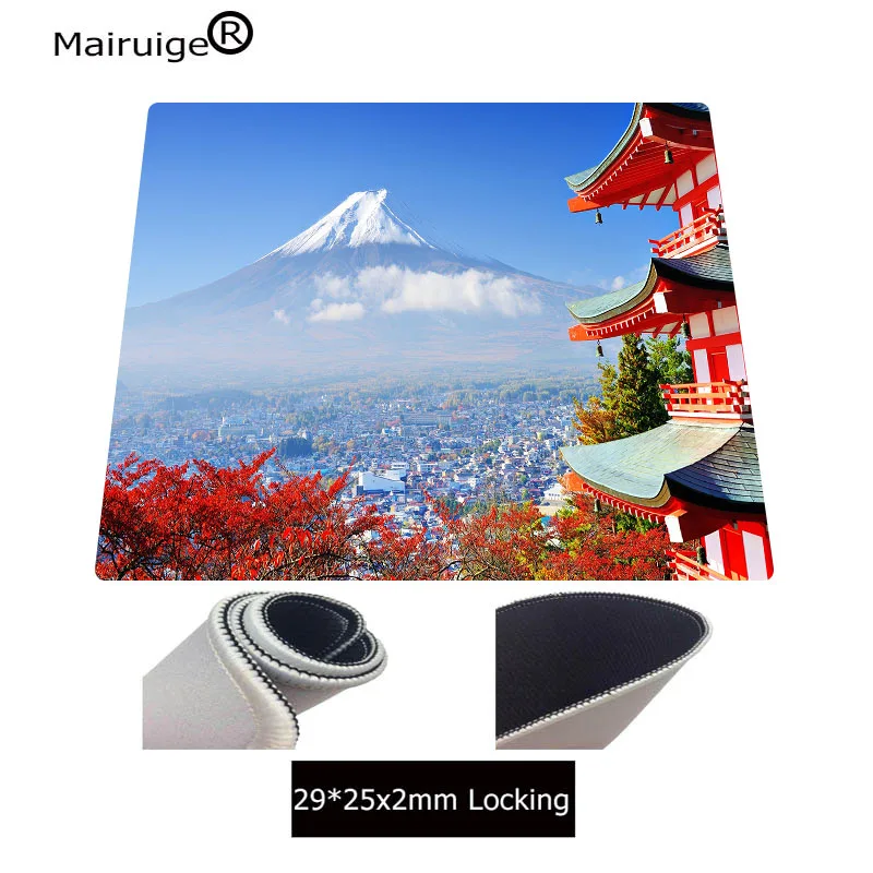 Mairuige Mt. Fuji строительный ландшафтный Коврик для мыши настольная негабаритная игра универсальная Удобная подкладка клавиатура Прочный резиновый коврик