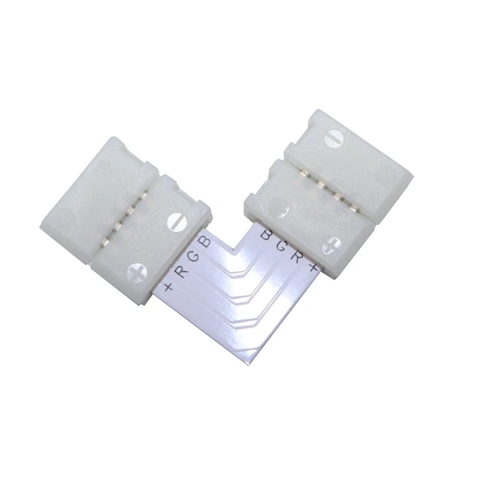 Разъем для светодиодной ленты 10 шт./лот 2 контакта 4 8 мм L-образный Бесплатный