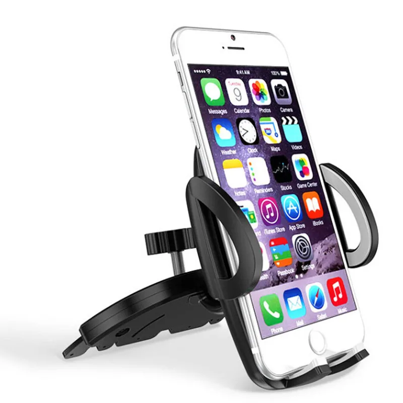 Вращающийся на присоске CD слот автомобильный держатель с креплением