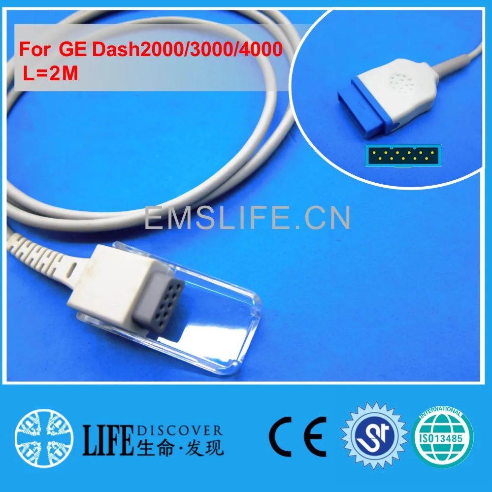 Удлинительный Кабель адаптер Spo2 для GE dash2000 3000 4000 модуль nellcor paitent monitor|cable for|cable