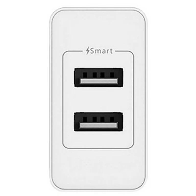 Tracel Charger 5V/4.8A Usb 2 Ports Wall Charging Power Port Adapter Mobile Phone For Iphone Ipad Laptop(Eu Plu | Электроника