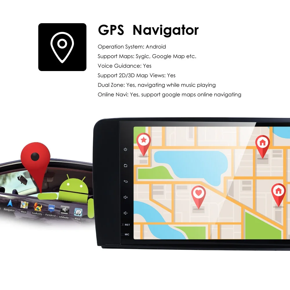 Hizpo DSP 4 ядра ips Android 9,0 Автомагнитола для Mercedes/Benz/GL ML Класс W164 ML350 ML500 X164 GL320 Canbus 4G Wifi gps BT Радио