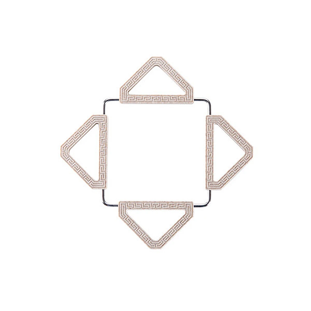 beige square Высококачественный кухонный складной изоляционный коврик для сковороды, посуды, пшеничной соломы, Нескользящие подставки для стола, кухонные принадлежности - Цвет: beige square