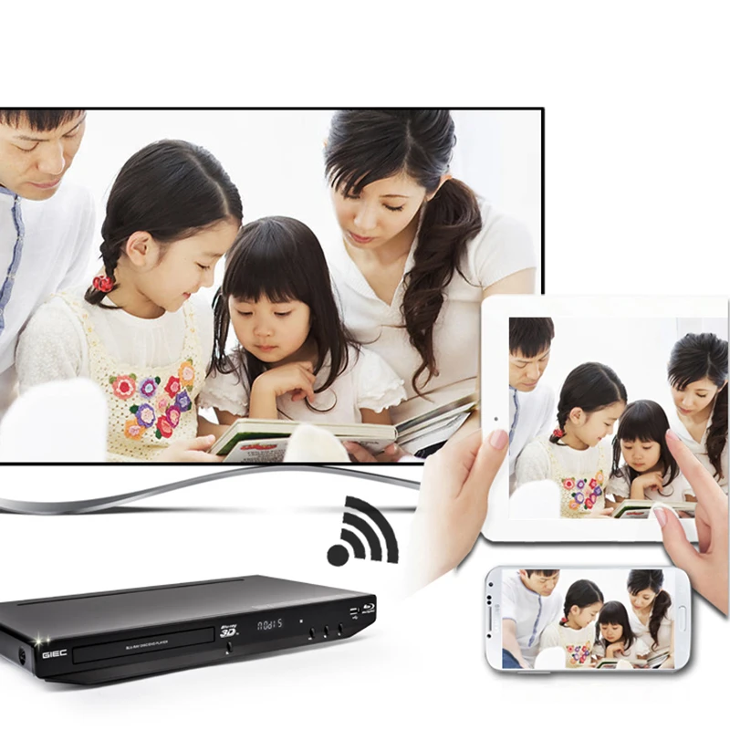 Портативный DVD-проигрыватель TRANSCTEGO 3D USB черный