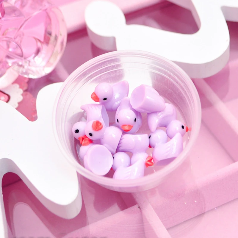 Happy Monkey Новый 5/10 шт./кор. Slime DIY аксессуары игрушки Резиновая Утка пушистые