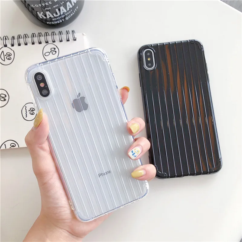 Силиконовый чехол сплошной цвет милый чемодан конфеты Телефон для iPhone 6 s 7 мягкий
