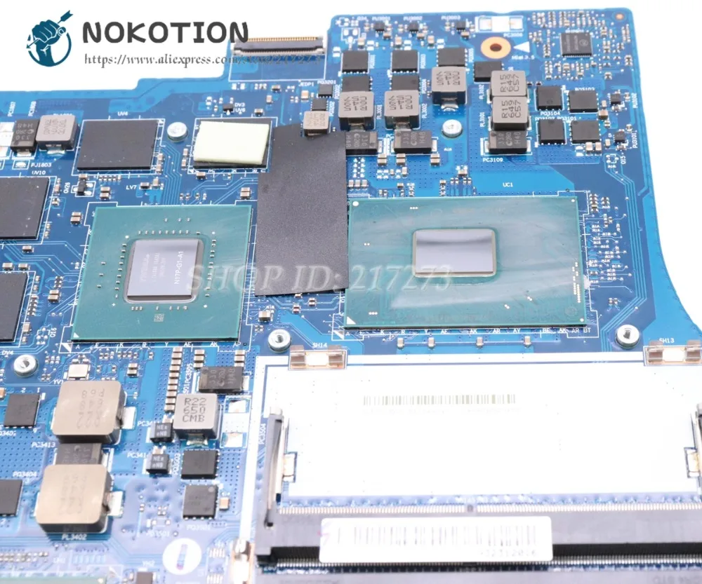 NOKOTION для lenovo Y520 Материнская плата ноутбука 5B20N00291 DY512 NM-B191 15,6 дюймов SR32S I5-7300HQ Процессор DDR4 GTX 1050 GDDR5