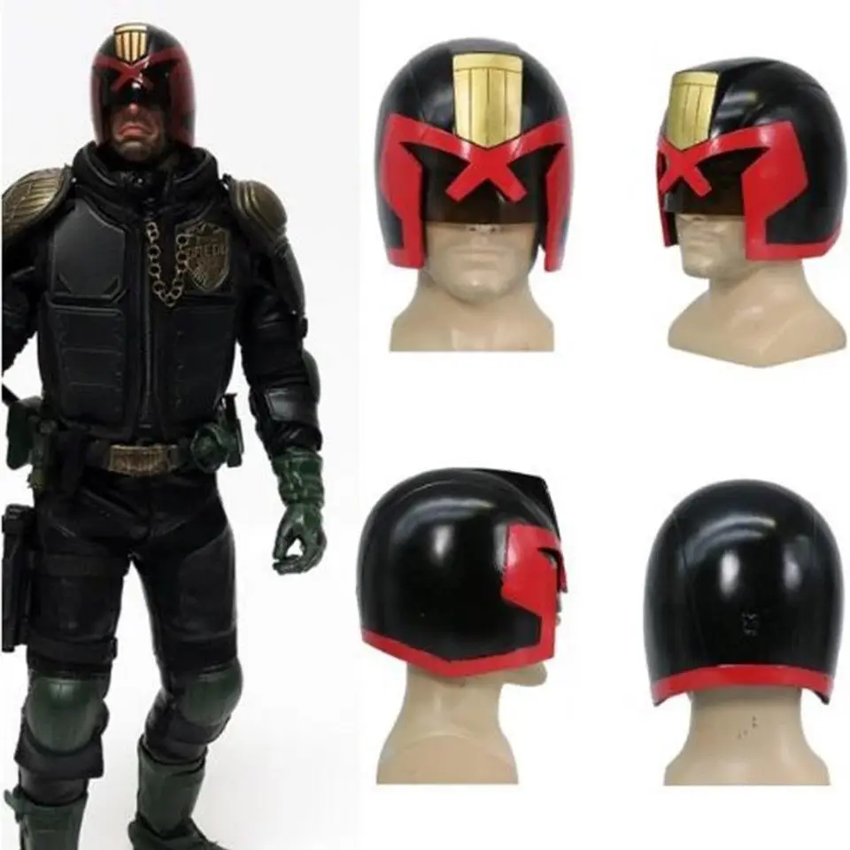 Xcoser Судья Дредд шлем фильм Косплэй Костюм Опора новая версия мультфильм