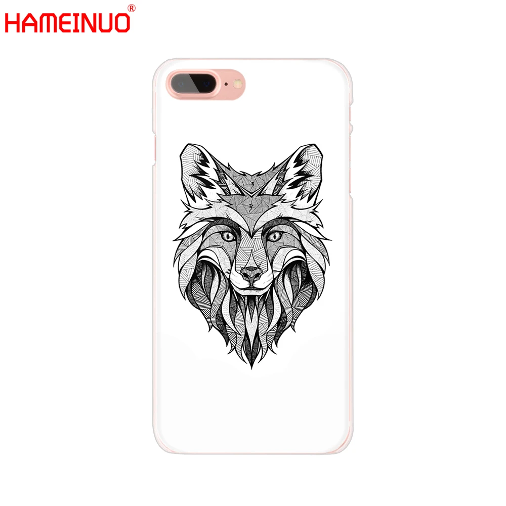 HAMEINUO лиса милые животного Чехол для мобильного телефона iphone 6 4 4s 5 5s SE 5c 6s 7 plus чехол
