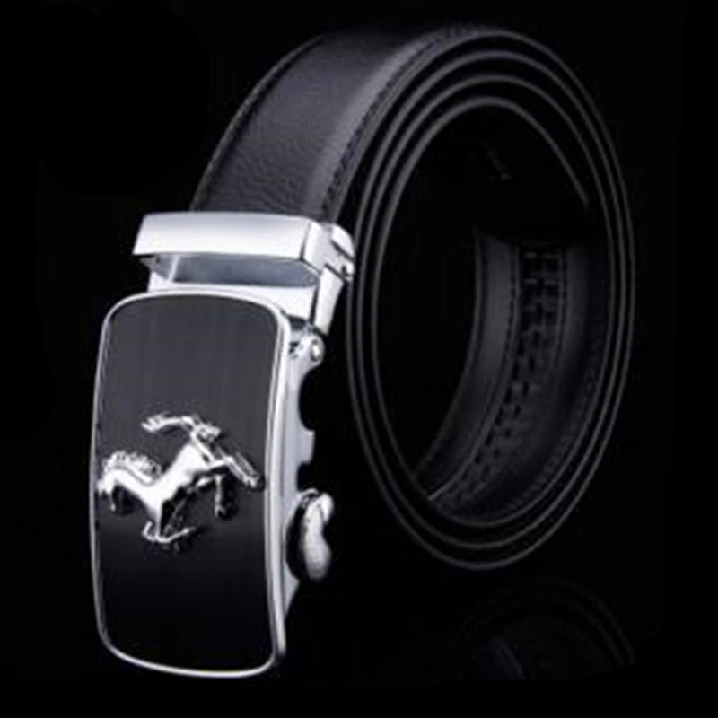 Мужской ремень из воловьей кожи с автоматической пряжкой 2017|cinturones hombre|cowhide beltmans