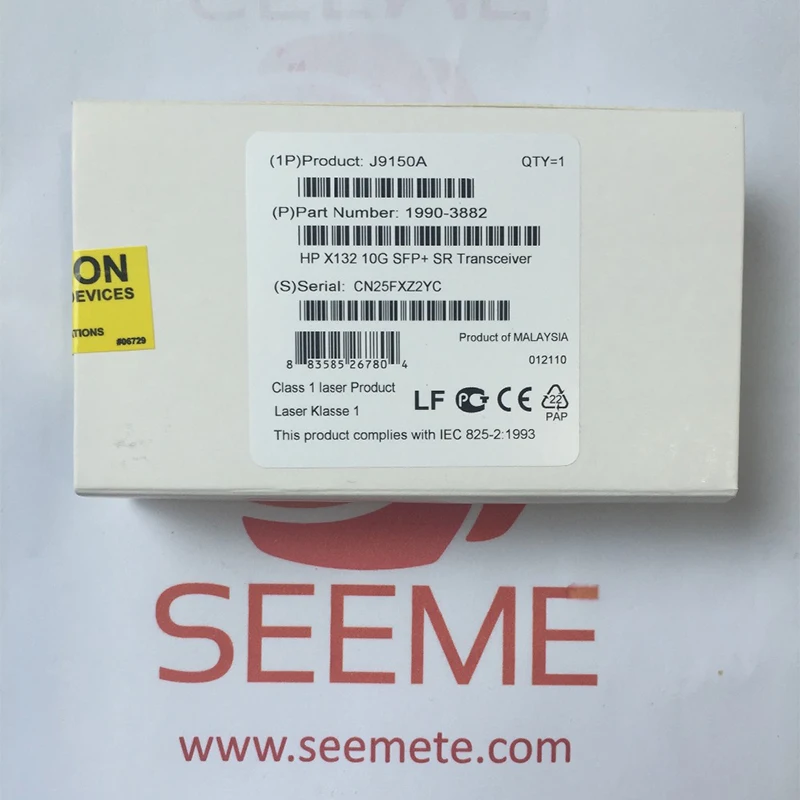J9150A 850нм 300 м X132 10G SFP + LC SR волоконно оптический трансивер|Оптоволоконное