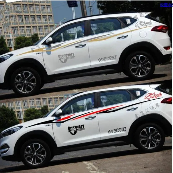 Наклейка на талию для Hyundai Tucson IX25 IX35 полный комплект спортивные наклейки двери