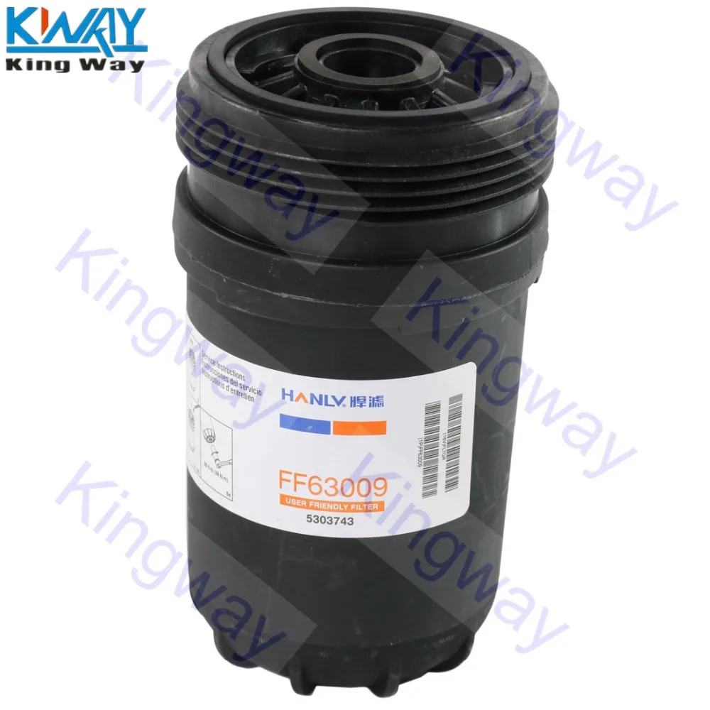 Бесплатная доставка King Way FF63009 заменяет двигатели Cummins топливный фильтр 5303743 FH22168