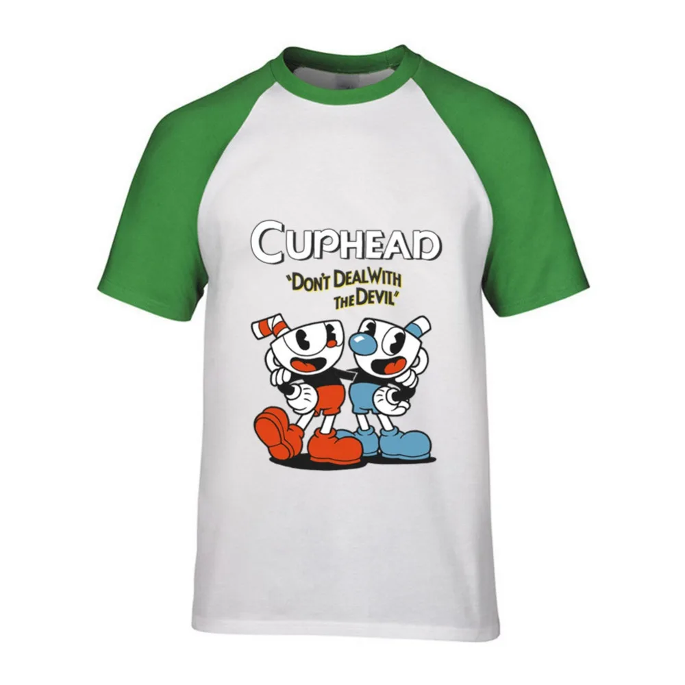 2019 Cuphead Мужская футболка плюс размер мужская с коротким рукавом повседневные